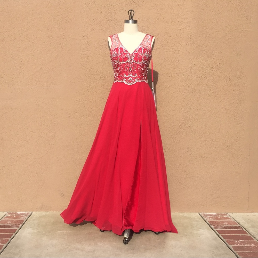 NWT Social Occasion Gown, Prom Gown, Party Dress - Picture 2 of 6